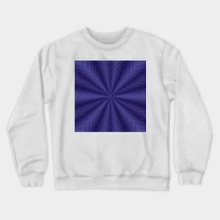 Indigo Geometric Hypnotic Star Pattern in Pretty Violet Purple Ombre Crewneck Sweatshirt